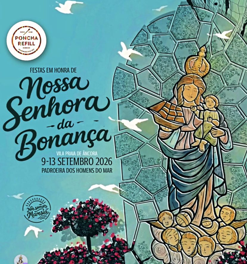 Cartaz das Festas em Honra de Nossa Senhora da Bonança 2026